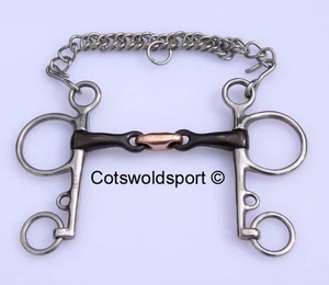 CS Sweet Black Iron Pelham Copper Lozenge 6.00" 15.0cm RAISED - Picture 1 of 1