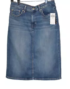 LAUREN RALPH LAUREN Women's Sunset Indigo Wash Denim Skirt SZ 8 NWT $99.50 - Picture 1 of 6