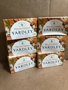 6- Yardley London Shea Buttermilk Moisturizing Bath Soap Bar 4 Oz Each NIB - Picture 1 of 4