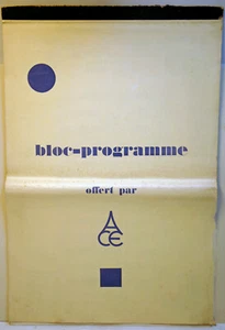 " ACE 1929 / 30 " - LIVRE D'OR -RARE BLOC PROGRAMME avec 10 affichettes de films - Picture 1 of 4