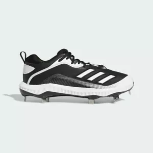 Adidas Men's EG7603 Icon 6 Bounce Baseball Metal Cleat Black/White Size 11.5 - Picture 1 of 10