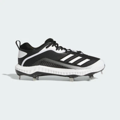 Adidas Men's EG7603 Icon 6 Bounce Baseball Metal Cleat Black/White Size 11.5 - Image 1 of 4
