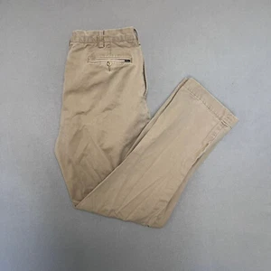 Polo Ralph Lauren Classic Pleated Fit Brown/Beige Trousers Chino Men's W36 L32 - Picture 1 of 15