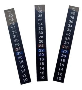 Thermometer Temperaturaufkleber Celsius Aquarium Terrarium Gewächshaus 1x / 3x - Bild 1 von 3