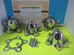4 PCS SPYDER SPIDER BULLET CENTER CAPS 5 ON 5 BOLT PATTERN CADILLAC CARS - Picture 1 of 2