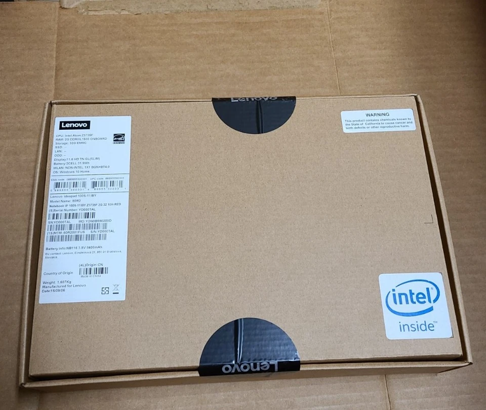 Lenovo IdeaPad 100s 11.6in. (32GB, Intel Atom Quad-Core, 1.83GHz, 2GB)... - Image 1 of 2