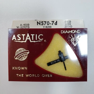 Astatic N570-7d Needle Stylus RCA 118200 EV-2914D A-403D W-329STD 645D 935D NOS - Image 1 of 2