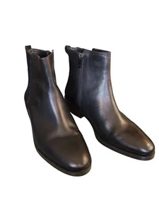 COACH Carmen Ankle Booties - Black Boots WOMENS Size 7 7B Suede & Leather - Picture 1 of 9