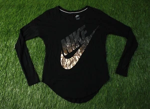 NIKE SWOOSH ORIGINAL WOMEN CASUAL L/S SHIRT T-SHIRT TEE JERSEY SIZE XS X-SMALL - Picture 1 of 9