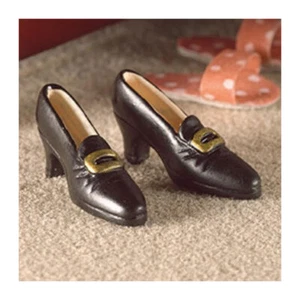 Dolls House 4966 schwarze Damenschuhe 1:12 für Puppenhaus - Picture 1 of 1