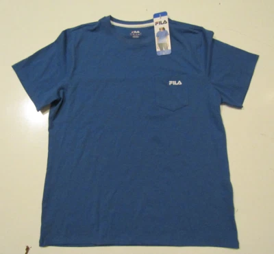 Camiseta FILA Mujer Azul Cobalto Brillante Bolsillo Manga Corta Talla L Grande Nueva con Etiquetas Foto 1 de 2