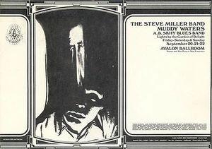 STEVE MILLER - FD138 - FAMILY DOG CONCERT HANDBILLL POSTCARD - AVALON 1968 - Picture 1 of 2