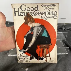 October 1914 Good Housekeeping Magazine Art Deco - C. Coles Phillips, Fashion - Picture 1 of 24