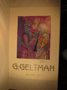 G. (Gerry) Geltman " JAZZ " Print Poster Hand Signed By Artist - Picture 1 of 6