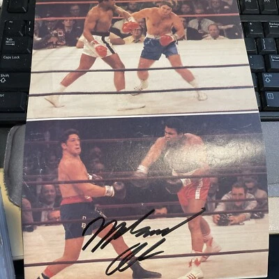 Muhammad Ali autographed 8x10 color magazine JSA certified  - Image 1 of 3