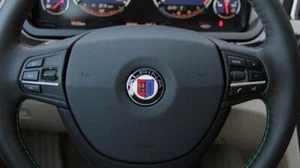 BMW ALPINA 45mm Steering Wheel Aire bag Horn Emblem Badge 3 5 6 7 Z3 Z4 X5 M4 M5 - Picture 1 of 15