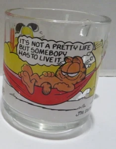 Vintage Garfield Glas Kaffeebecher datiert 1978 - Bild 1 von 5