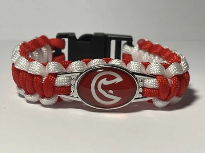 Pulseira Atlanta Hawks NBA Paracord NOVA - Imagem 1 de 2
