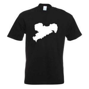 Sachsen Deutschland Silhouette T-Shirt Motiv bedruckt Funshirt Design Print  - Bild 1 von 19