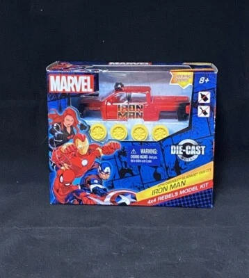 Kit de construcción de camioneta Chevrolet Marvel Iron Man Die-Cast 4X4 Rebels modelo 2014 Foto 1 de 2