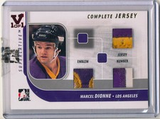 2015-16 ITG Final Vault MARCEL DIONNE 2007-08 Gold Complete Jersey Patch HOF 1/1