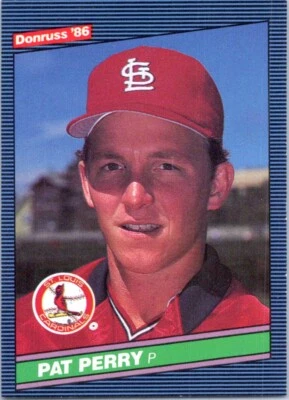 1986 DONRUSS PAT PERRY RC ST. LOUIS CARDINALS #596 - Image 1 of 2