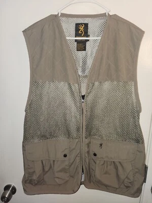 Browning  Mesh Tan Hunting/Shooting Vest X-Large Tall XL/TG- NWOT - Image 1 of 3