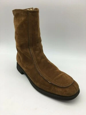 Hush Puppies Boot Men's Size 10.5 W Zip Up Brown Leather (15901) - Image 1 of 4