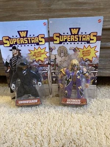 LOTE DE FIGURAS DE JUGUETE EXCLUSIVAS WWE SUPERSTARS ENTERRADOR ULTIMATE WARRIOR WALMART - Imagen 1 de 3