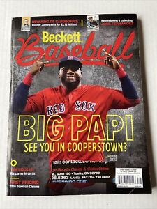 December 2016 Beckett Baseball Card Price Guide David Ortiz Boston Red Sox