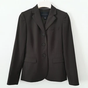 Banana Republic Tailored All-Season Polished Wool Blazer, Dark Brown, 00P, $198 - Picture 1 of 8
