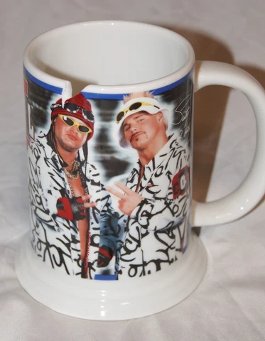 2001 Danbury Mint WWF Collector Stein mug coffee cup II Cool wrestling WWE Cover
