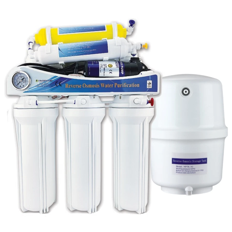 Finerfilters Reverse Osmosis System 50-GPD 6-Stage With Built -In Booster Pump - Image 1 of 4