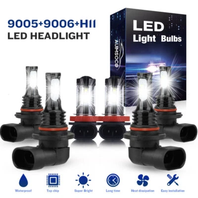 Combo de faros LED + faros antiniebla para Ford Explorer 2011 2012 2013 2014 2015 Foto 1 de 4