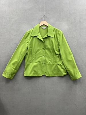 Ann Taylor женщин 14 зеленый пиджак Blazer резинке - Изображение 1 из 4