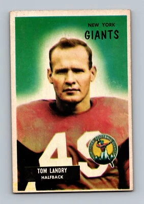 1955 Bowman #152 Tom Landry VGEX-EX Football Card - Image 1 of 2