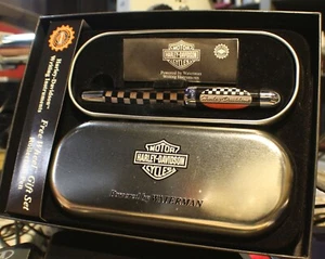 Bolígrafo Waterman Harley Davidson vintage años 90 rueda libre nuevo en caja - Imagen 1 de 8