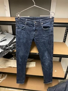 G-Star Raw Jeans Womens Size 32 Blue Dark Wash 3301 Slim Skinny Adults - Picture 1 of 8