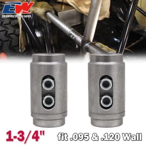 Paquete de 2 conectores de tubo de soldadura de 1-3/4" adaptador jaula enrollable tapones .095 y .120 pared - Imagen 1 de 12