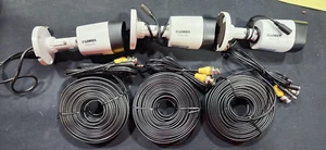 Lorex Flir LBV2521-C 1080P HD IR PC Bullet Camera LOT OF 3 WITH WIRING - Picture 1 of 4