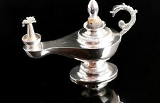 Antique sterling silver table lighter, Alladins lamp