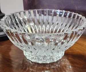 Polonia Lead CRYSTAL Serving Bowl Vintage 8.5" Traditional Cottage Home Decor - Picture 1 of 10