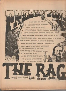 Underground Newspaper , THE RAG , AUSTIN TEXAS ,Social History ,JAN 8 , 1968 - Picture 1 of 1