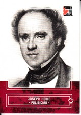 2011 In The Game Canadiana Red Multi-Sport Card #50 Joseph Howe/180