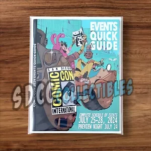 2024 SDCC PROGRAM AND EVENTS QUICK GUIDE BOOK *BAGGED AND BOARDED FOR PROTECTION - Picture 1 of 3