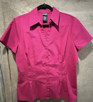Blusa mujer Covington rosa manga corta talla XL abotonada Foto 1 de 4