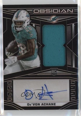 2023 Panini Obsidian Jersey 131/199 De'Von Achane #211 Rookie Auto RC - Image 1 of 3
