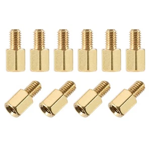 M4 x 7 mm + 6 mm Male to Female Hex Brass Spacer Standoff 10pcs - Bild 1 von 4