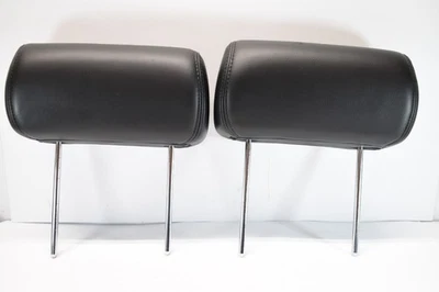 07-10 Yukon Tahoe Pair Rear Seat Head Rest Black Ebony Leather E118 - Изображение 1 из 4