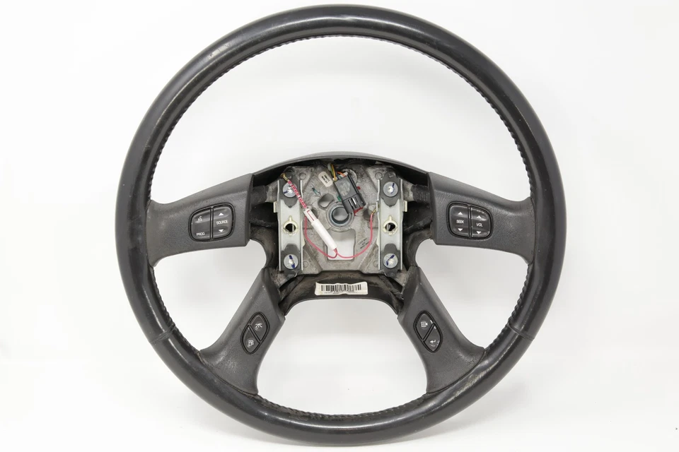 2003 - 2006 雪佛兰 Tahoe GMC 育空凯雷德黑色皮革方向盘原始设备制造商 — 第 1/4 张图片